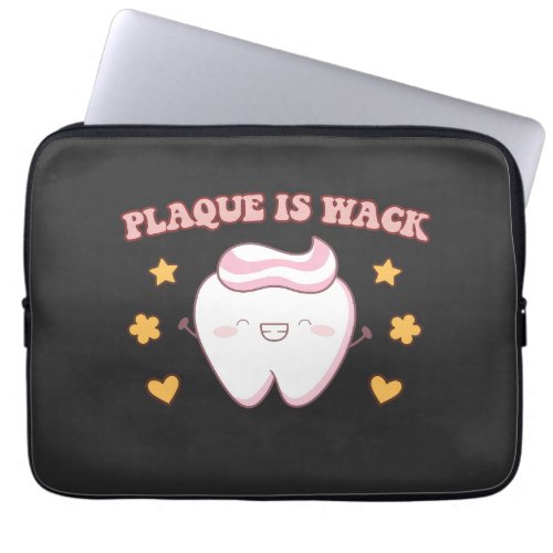 Groovy Plaque is Wack Dental Hygienist Laptop Sleeve