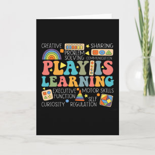 Groovy Play Is Learning Kindergarten Teacher Appre Card