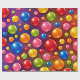 groovy polka dots wrapping paper