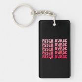 Holographic Pink Nurse Heart Glitter Keychain – Joy and Glitter
