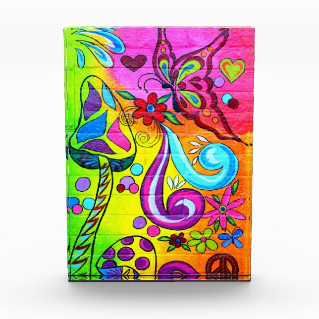 groovy psychedelic colors award (Front)