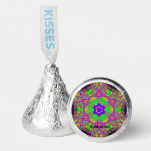 groovy psychedelic flower/star hershey®'s kisses®