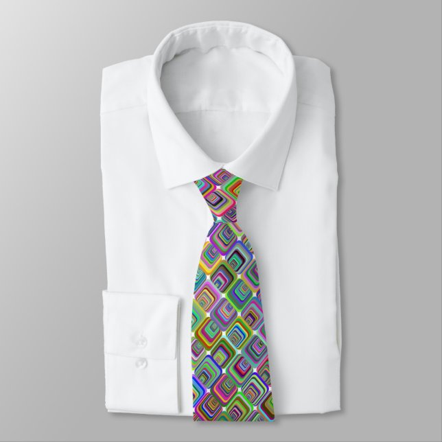 Groovy psychedelic hippie-style Thunder_Cove Neck Tie (Tied)