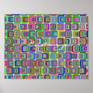 Groovy psychedelic hippie-style Thunder_Cove Poster