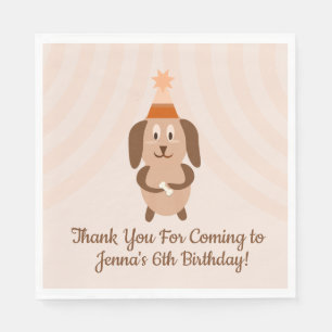 Groovy Puppy Birthday Party Napkins