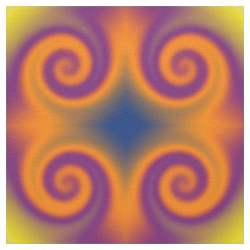 Groovy Purple Orange Fabric