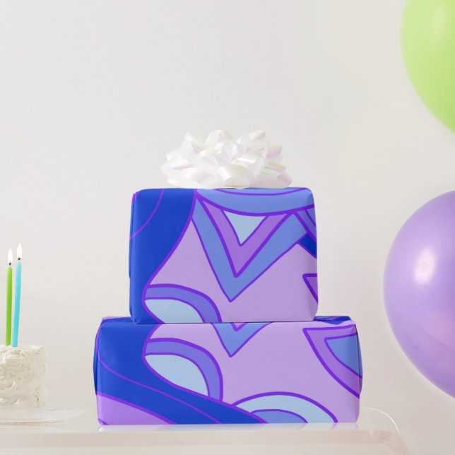 Groovy Purples Wrapping Paper (Party Gifts)