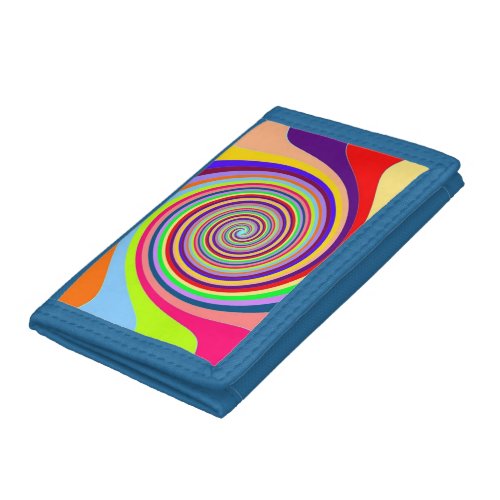 Groovy rainbow psychedelic kids wallet