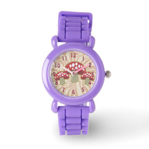 Groovy Red Mushrooms Watch