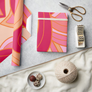 Groovy Reds Wrapping Paper