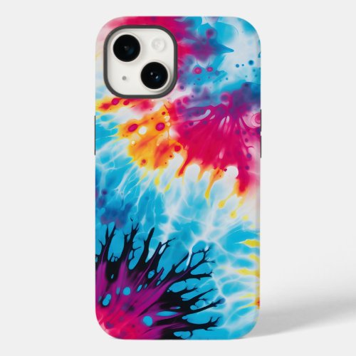 Groovy Retro 1960s Tie Die Design Case_Mate iPhone 14 Case