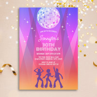 Groovy Retro 70s 80s Disco 30th Birthday Party