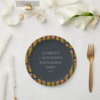 Groovy Retro 70s Floral Custom Engagement Party