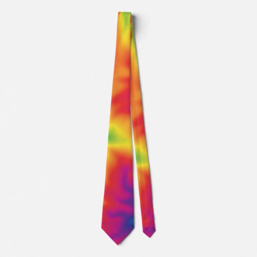 Groovy Retro 70s Hippie Rainbow Hues Tie Dye  