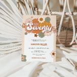 Groovy Retro 70th Birthday Party Invitation<br><div class="desc">Get ready to groove into your golden milestone with this vibrant and fun 70th Birthday Party Invitation! Featuring bold retro-inspired typography, playful colors, and a funky design, this invite sets the perfect tone for a 1960s or vintage-themed celebration. Whether you're hosting a big bash or a casual get-together, this design...</div>