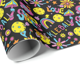 Groovy, retro 90s, Wrapping Paper