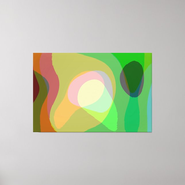 Groovy Retro Abstract Art 710 Canvas Print (Front)