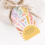 Groovy Retro Baby Shower Thank You Gift Tags<br><div class="desc">Groovy Retro Sunshine Baby Shower Thank You Gift Tag</div>