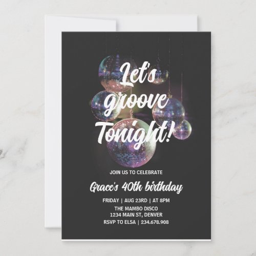 Groovy Retro Birthday Invitation