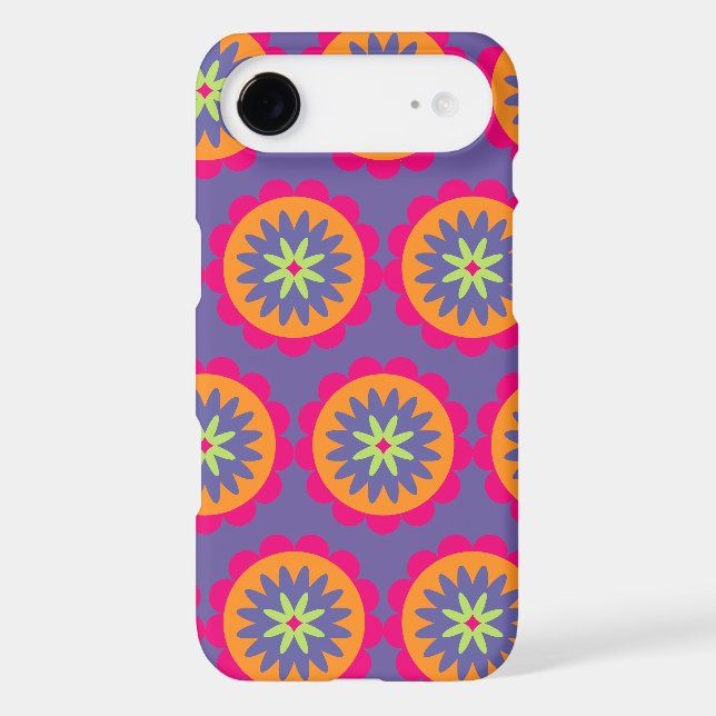 Groovy Retro Botanical Pattern Artwork Iphone Case (Back)