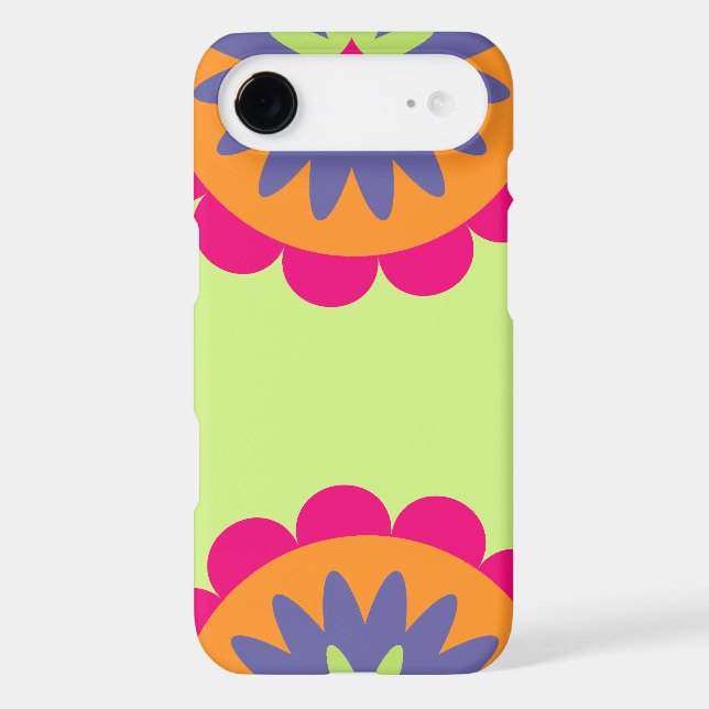 Groovy Retro Botanical Pattern Artwork Iphone Case (Back)