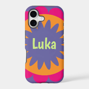 Groovy Retro Botanical Pattern Artwork iPhone 17 Case