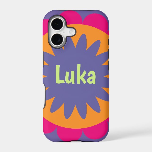 Groovy Retro Botanical Pattern Artwork Iphone Case (Back)