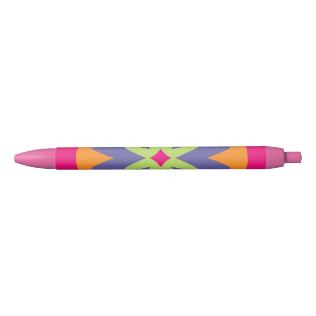 Groovy Retro Botanical Pattern Artwork Pen (Front)