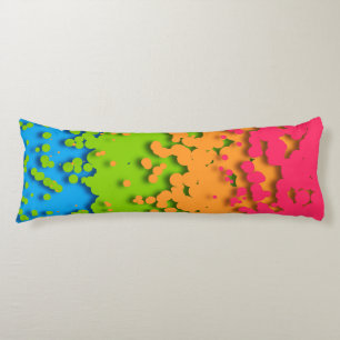 Groovy Retro Bubbly Trippy Funky Panromantic Pride Body Pillow