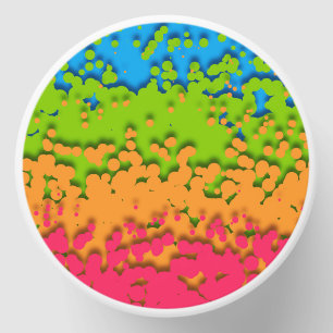 Groovy Retro Bubbly Trippy Funky Panromantic Pride Mini Candle Favors