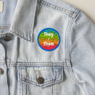 Groovy Retro Bubbly Trippy Funky Panromantic Pride Patch