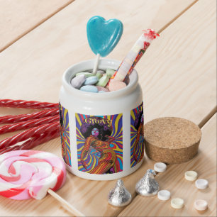 Groovy Retro Candy Jar