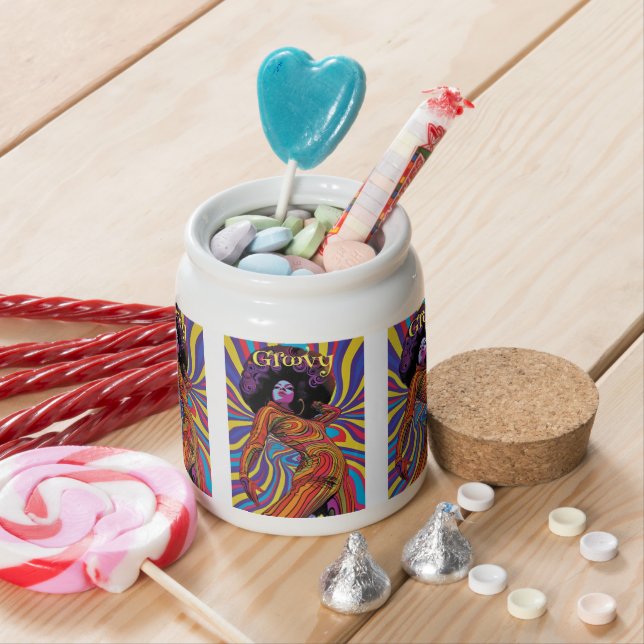 Groovy Retro Candy Jar (In Situ)