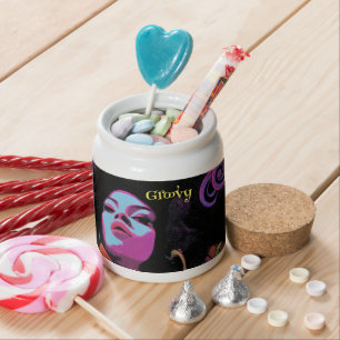 Groovy Retro Candy Jar