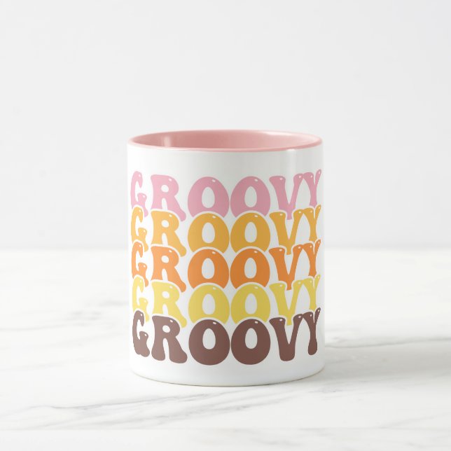 Groovy Retro Coffee Mug (Center)