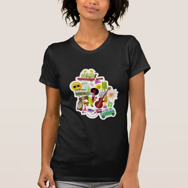 Groovy Retro Collage T-Shirt (Front)