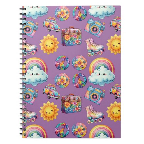 Groovy Retro Cute Notebook for Kids