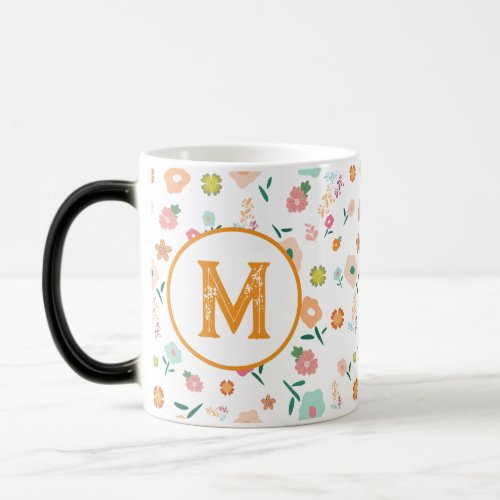 Groovy Retro Daisy Flowers Pattern Boho Floral Magic Mug