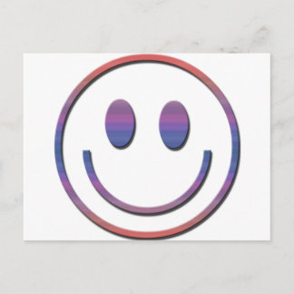Groovy Retro Face Postcard