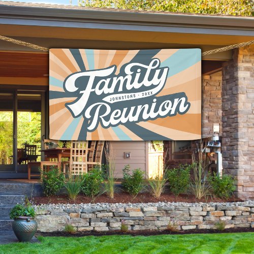 Groovy Retro Family Reunion Get Together