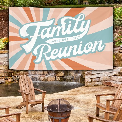 Groovy Retro Family Reunion Get Together