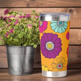 Groovy Retro Flowers