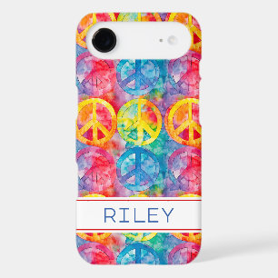 Groovy Retro Hippie Peace Sign Personalized iPhone 17 Air Case