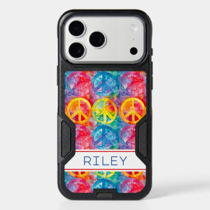 Groovy Retro Hippie Peace Sign Personalized iPhone 17 Pro Max Case