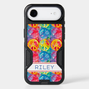 Groovy Retro Hippie Peace Sign Personalized iPhone 17 Air Case