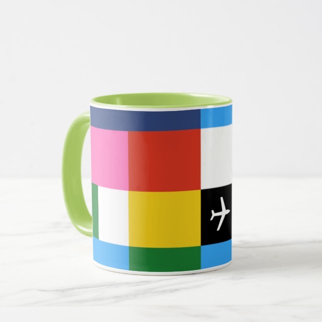 Groovy Retro Jet Age Mug (Front Left)