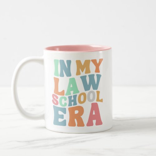Groovy Retro Law School Student Era Gift Two_Tone Coffee Mug
