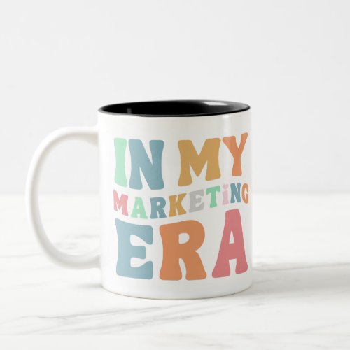 Groovy Retro Marketing Era Professional Gift Two_Tone Coffee Mug