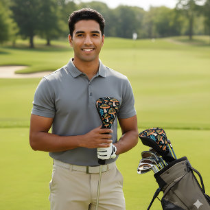 Groovy Retro Mushroom Golf Head Cover