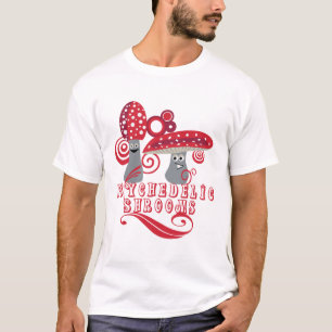 Groovy Retro Mushrooms Men's T-Shirt